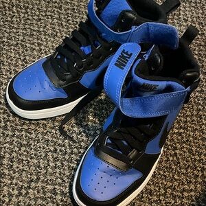 Brand new Nike Kids Black and Blue High-Top Sneakers